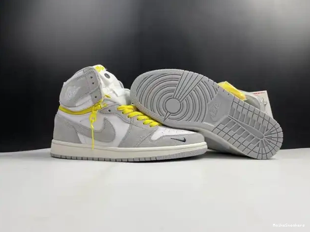 MaikeSneakers Air Jordan Light CW6576-100 High Smoke 1 Switch 0406